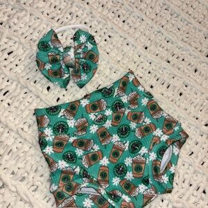 Starbucks Bummie and Bow